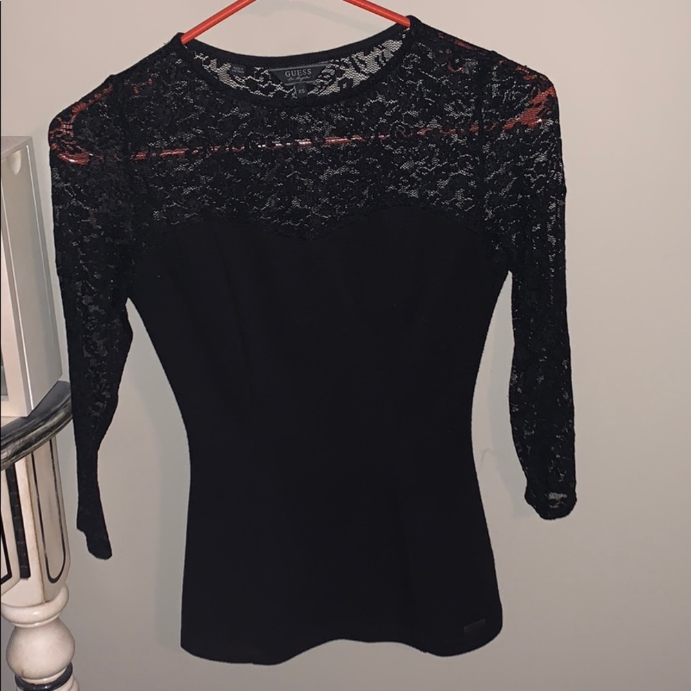 Lace Guess Black Top